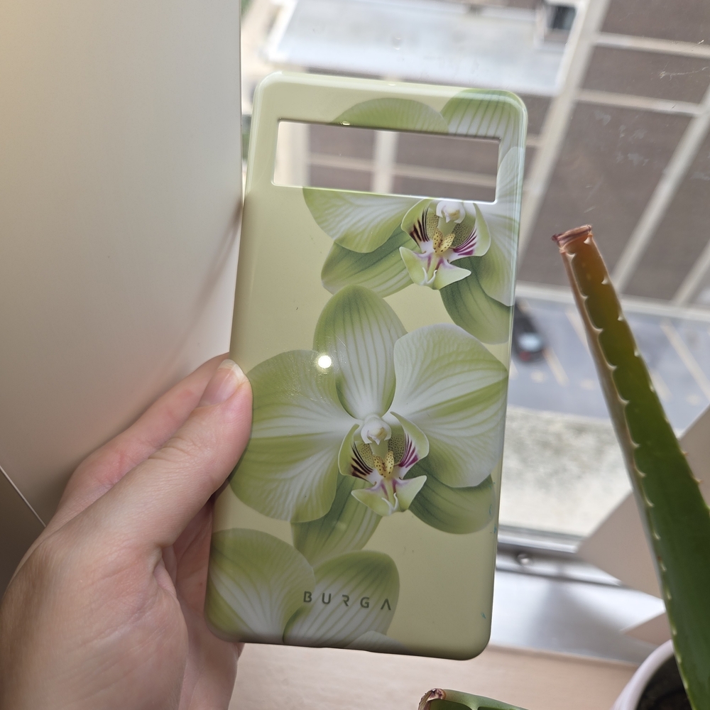 Burga Green Floral Phone Case For Google Pixel 7
